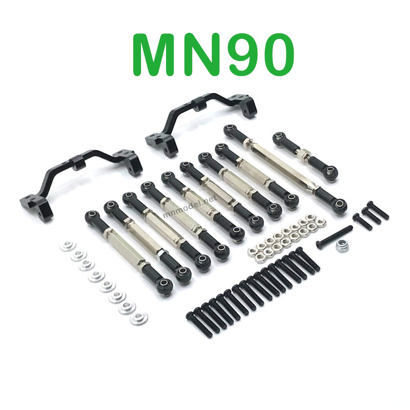 Upgrade Parts Of MN MODEL MN90 RC Car Connect Rods and Fixing Seat black