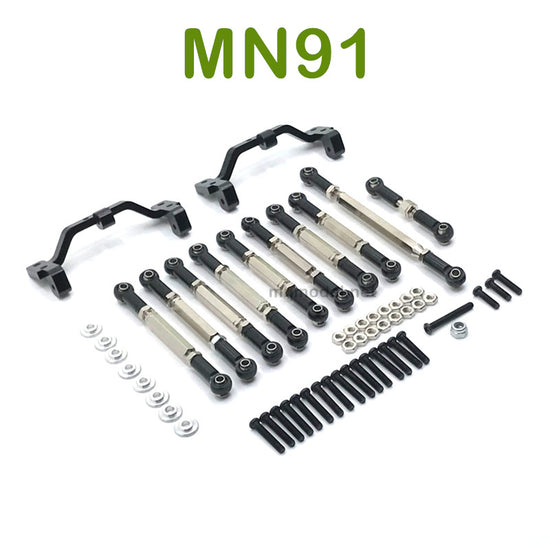 Upgrade parts For MN MODEL MN91 RC Racing Car Connect Rods and Fixing Seat black