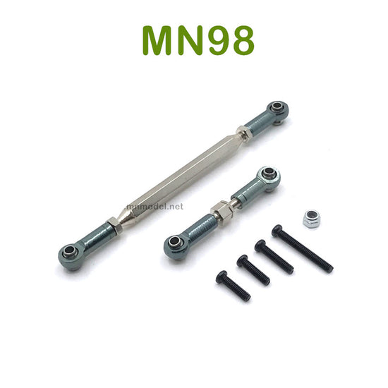 Upgrade MN MODEL MN98 RC Car parts Steering and Servo Connect Rods titanium