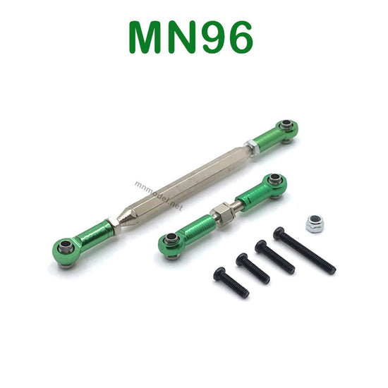 Upgrade parts of MN MODEL MN96 RC Car Steering and Servo Connect Rods green