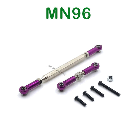 Upgrade parts of MN MODEL MN96 RC Car Steering and Servo Connect Rods purple