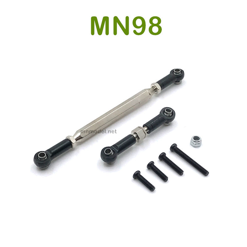 Upgrade MN MODEL MN98 RC Car parts Steering and Servo Connect Rods black