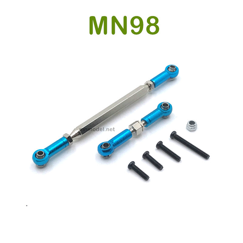 Upgrade MN MODEL MN98 RC Car parts Steering and Servo Connect Rodsblue