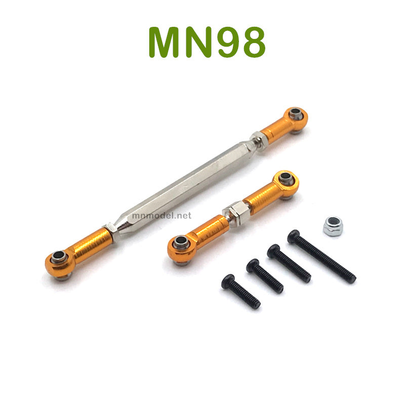 Upgrade MN MODEL MN98 RC Car parts Steering and Servo Connect Rodsgold