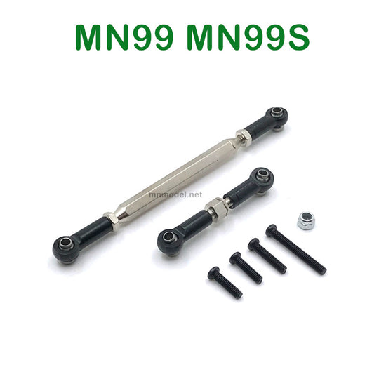 Upgrades Parts of MN MODEL MN99 MN99S RC Car Steering and Servo Connect Rods BLACK