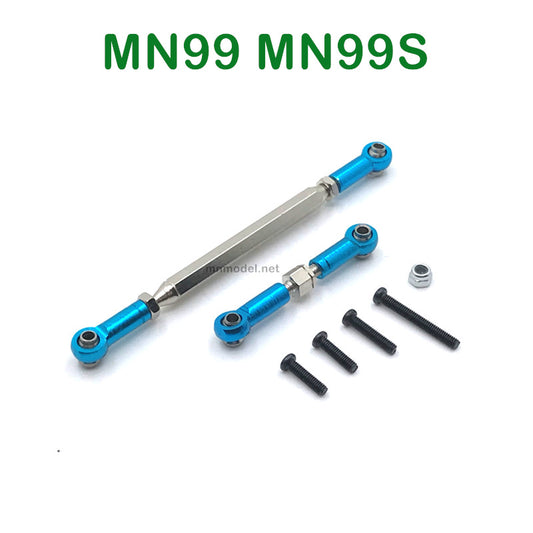 Upgrades Parts of MN MODEL MN99 MN99S RC Car Steering and Servo Connect Rods BLUE