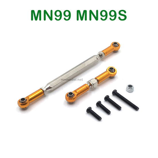 Upgrades Parts of MN MODEL MN99 MN99S RC Car Steering and Servo Connect Rods GOLD