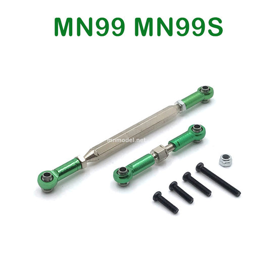 Upgrades Parts of MN MODEL MN99 MN99S RC Car Steering and Servo Connect Rods GREEN