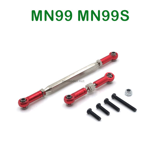 Upgrades Parts of MN MODEL MN99 MN99S RC Car Steering and Servo Connect Rods RED