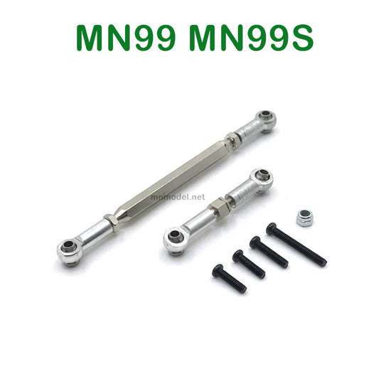 Upgrades Parts of MN MODEL MN99 MN99S RC Car Steering and Servo Connect RodsSILVER