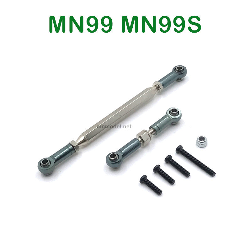 Upgrades Parts of MN MODEL MN99 MN99S RC Car Steering and Servo Connect Rods TITANIUM