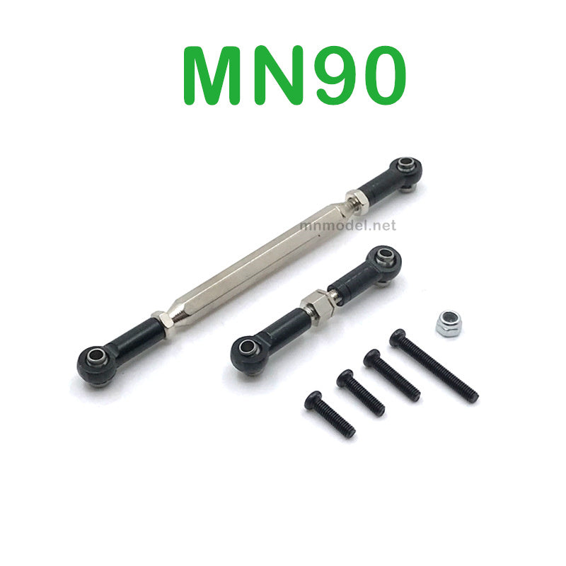 Upgrade Parts Of MN MODEL MN90 RC Car Steering and Servo Connect Rods black