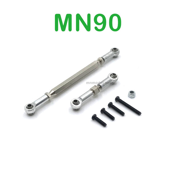 Upgrade Parts Of MN MODEL MN90 RC Car Steering and Servo Connect Rods silver