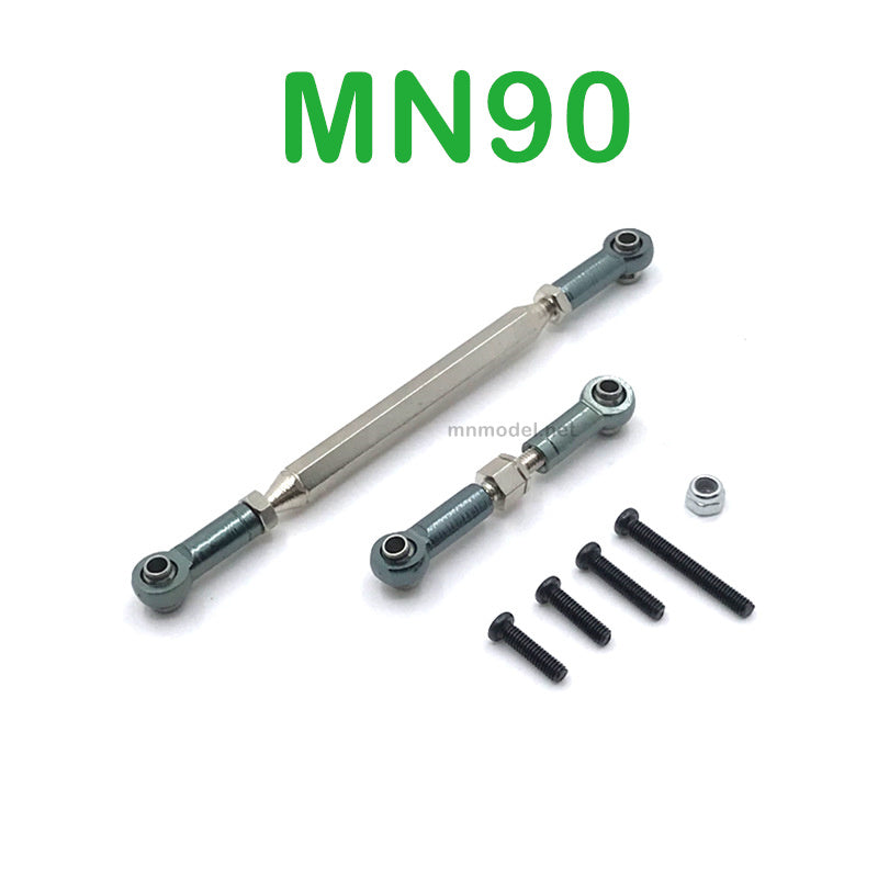 Upgrade Parts Of MN MODEL MN90 RC Car Steering and Servo Connect Rods Titanium