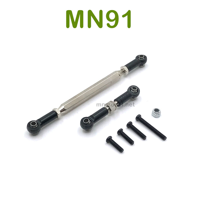 Upgrade parts For MN MODEL MN91 RC Racing Car Steering and Servo Connect Rods black