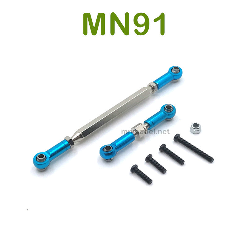 Upgrade parts For MN MODEL MN91 RC Racing Car Steering and Servo Connect Rods blue