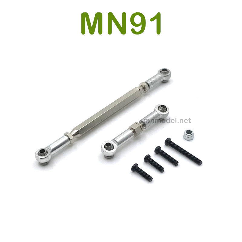 Upgrade parts For MN MODEL MN91 RC Racing Car Steering and Servo Connect Rods silver