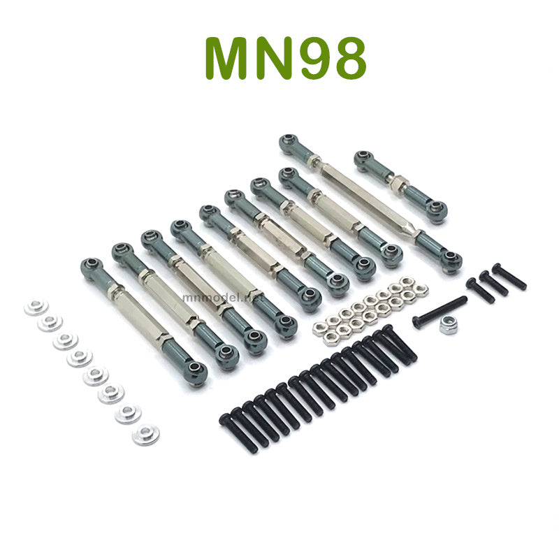 Upgrade MN MODEL MN98 RC Car parts Connect Rods titanium