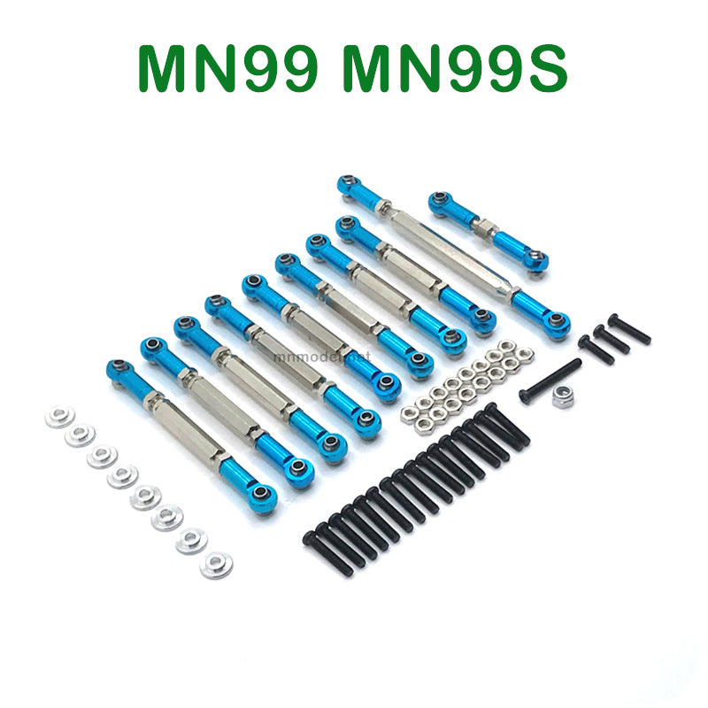 Upgrades Parts of MN MODEL MN99 MN99S RC Car Connect Rods BLUE