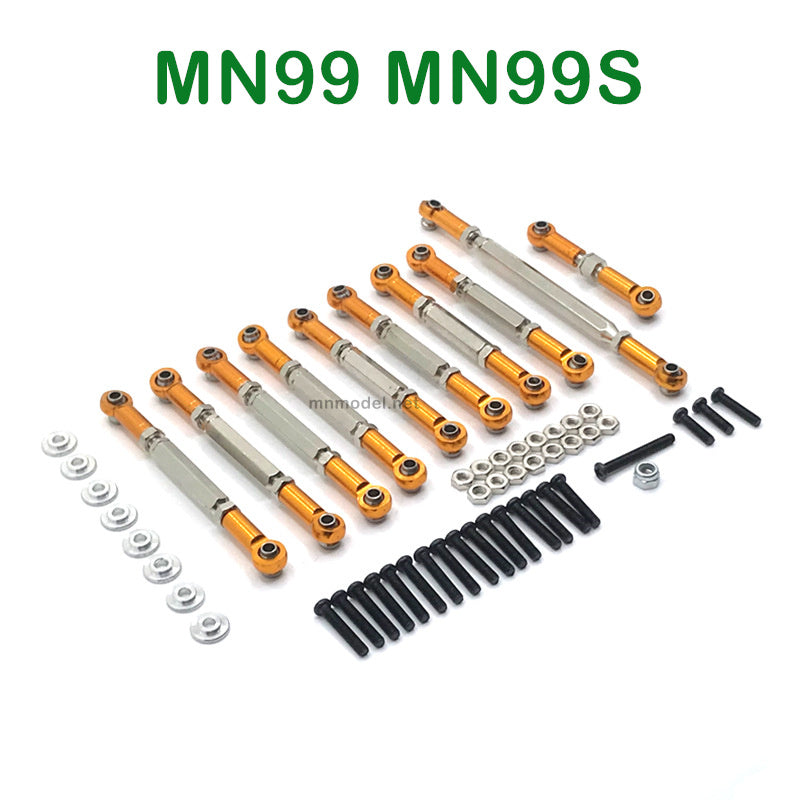 Upgrades Parts of MN MODEL MN99 MN99S RC Car Connect Rods GOLD