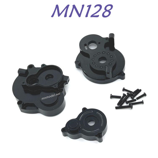 MN MODEL MN128 RC Car Upgrade part Metal Motor Gear Cover black