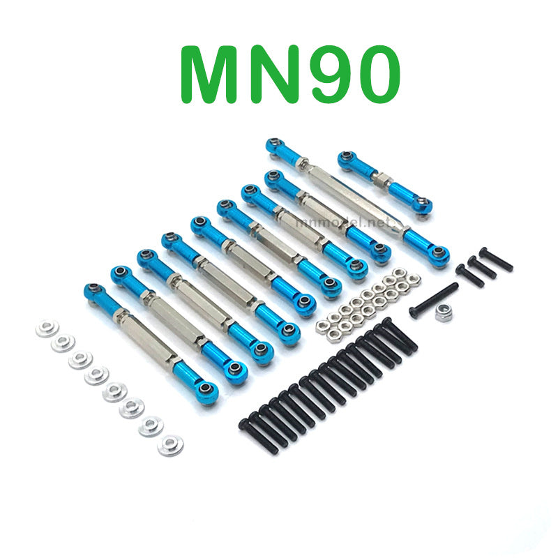 Upgrade Parts Of MN MODEL MN90 RC Car Connect Rods blue