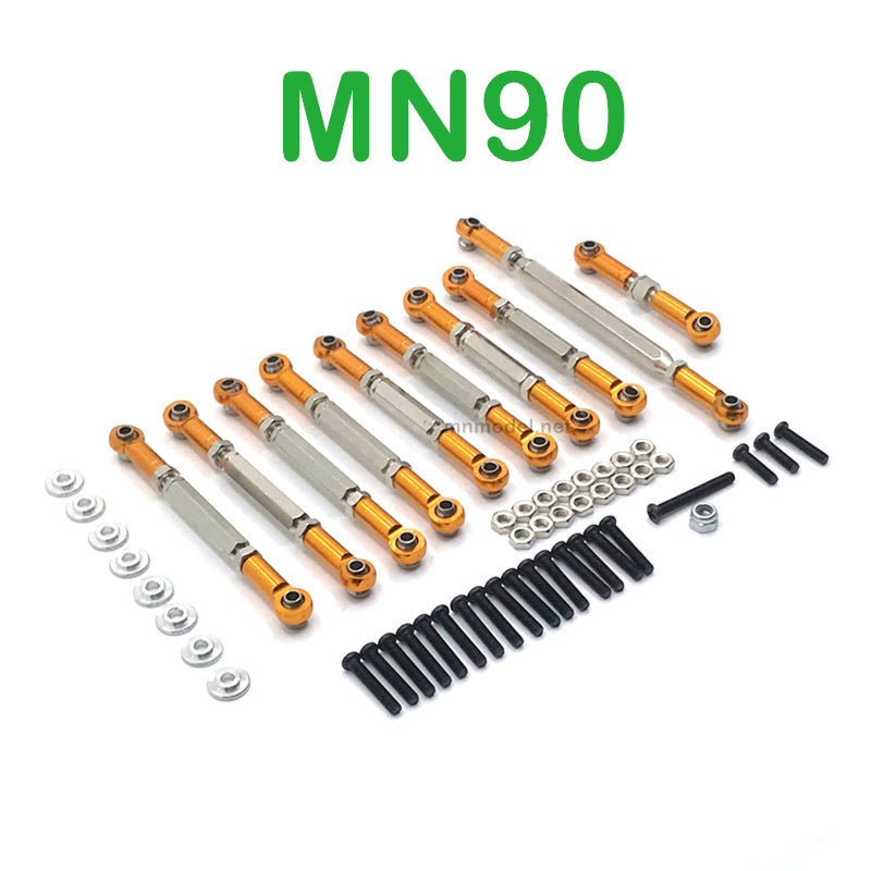 Upgrade Parts Of MN MODEL MN90 RC Car Connect Rods gold