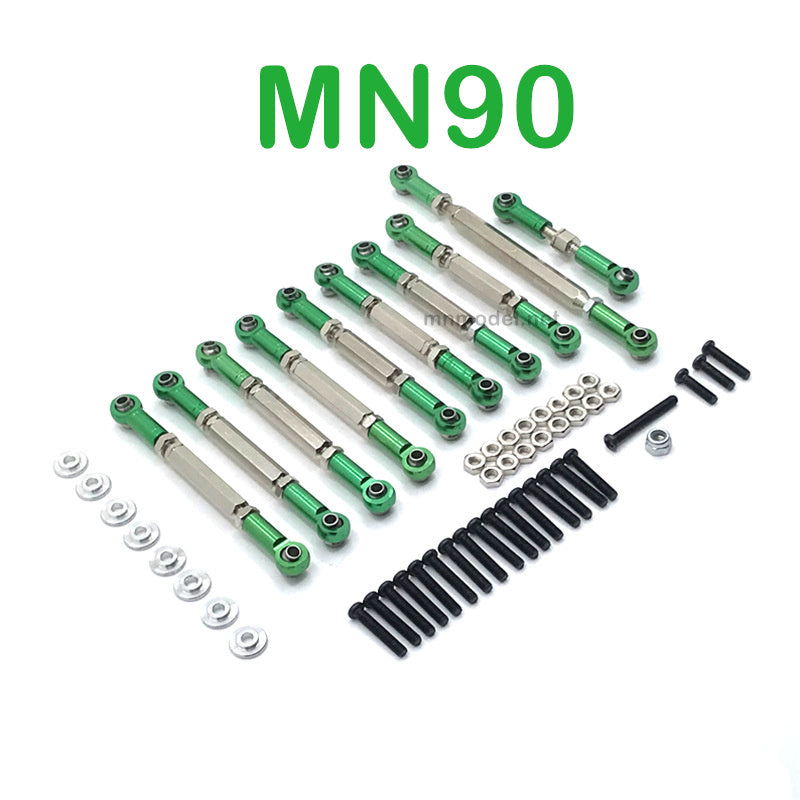 Upgrade Parts Of MN MODEL MN90 RC Car Connect Rods green