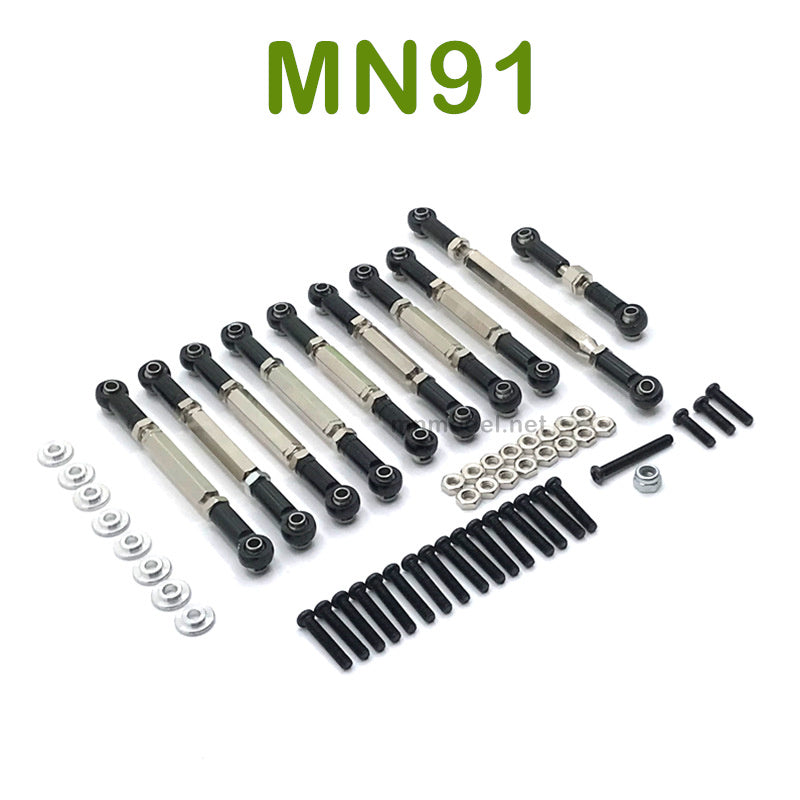 Upgrade parts For MN MODEL MN91 RC Racing Car Connect Rods black