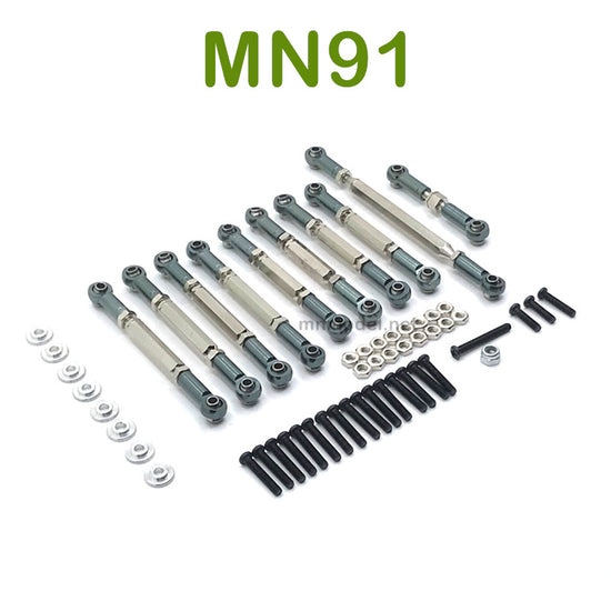 Upgrade parts For MN MODEL MN91 RC Racing Car Connect Rods titanium