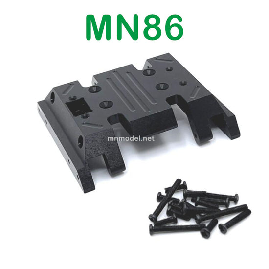 MN MODEL MN86 RC Car Upgrade parts Metal Central Gearbox Bottom Plate black