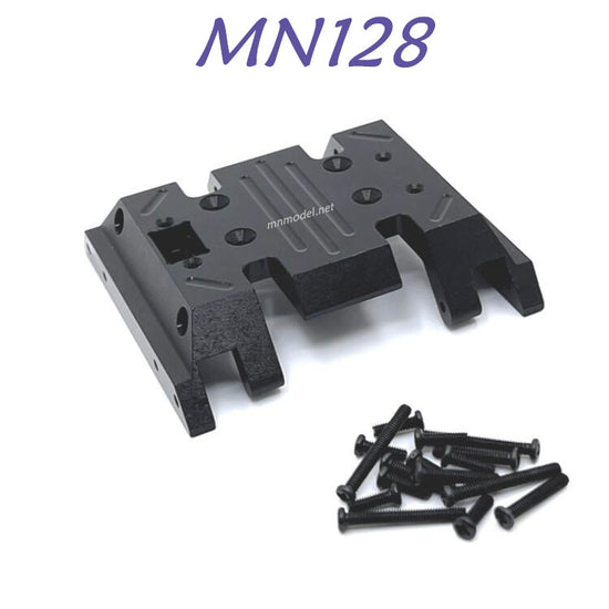 MN MODEL MN128 RC Car Upgrade part Metal Central Gearbox Bottom Plate black