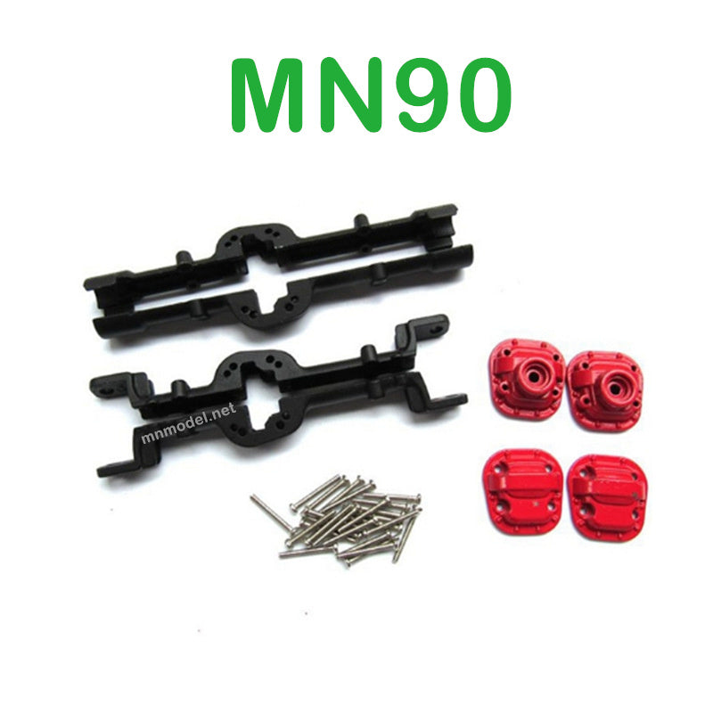 Upgrade Parts Of MN MODEL MN90 RC Car Front and Rear Axle Shell black