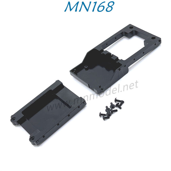 MN MODEL MN168 RC Car Parts Upgrade Metal Circuit Board Fixed Warehouse Tail Beam black