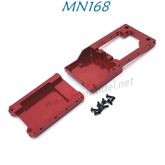 MN MODEL MN168 RC Car Parts Upgrade Metal Circuit Board Fixed Warehouse Tail Beam red