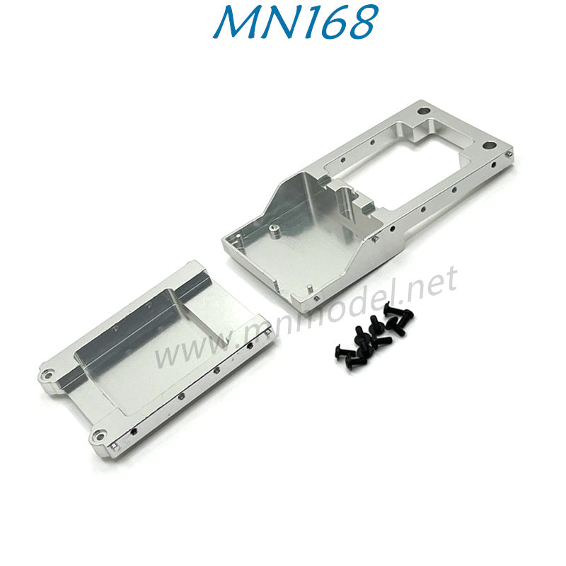 MN MODEL MN168 RC Car Parts Upgrade Metal Circuit Board Fixed Warehouse Tail Beam silver