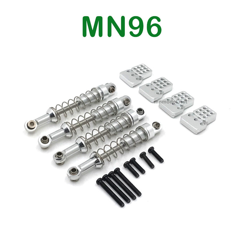 Upgrade parts of MN MODEL MN96 RC Car Metal Shock and Seat silver