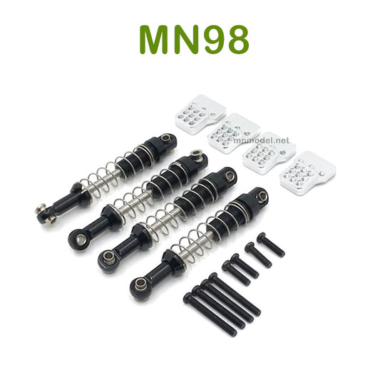 Upgrade MN MODEL MN98 RC Car parts Metal Shock and Seat black