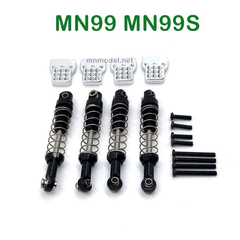 Upgrades Parts of MN MODEL MN99 MN99S RC Car Metal Shock and Seat black