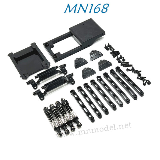 MN MODEL MN168 RC Car Parts Upgrade Alloy Kit black