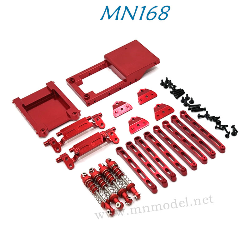 MN MODEL MN168 RC Car Parts Upgrade Alloy Kit red