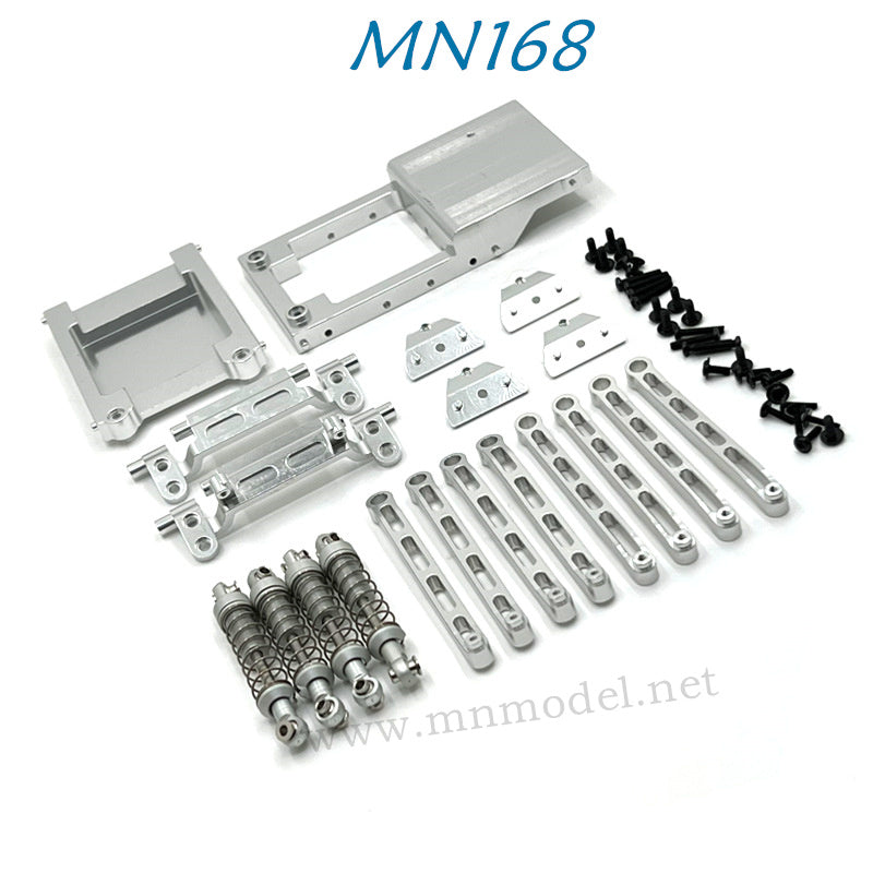 MN MODEL MN168 RC Car Parts Upgrade Alloy Kit silver