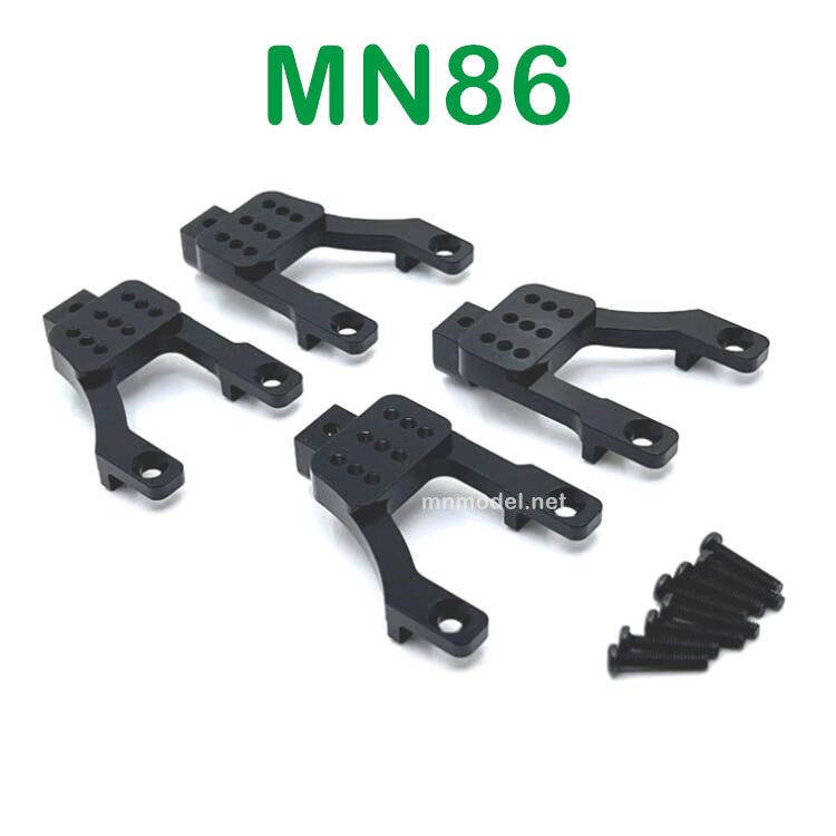 MN MODEL MN86 RC Car Upgrade parts Front and Rear Shock Frame black