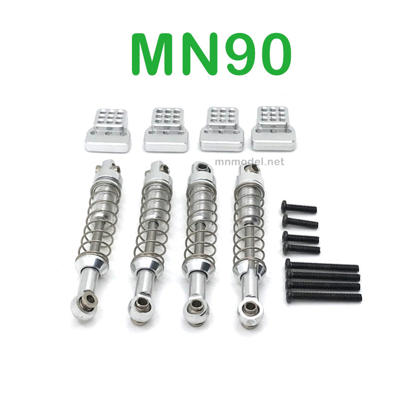 Upgrade Parts Of MN MODEL MN90 RC Car Metal Shock and Seat silver