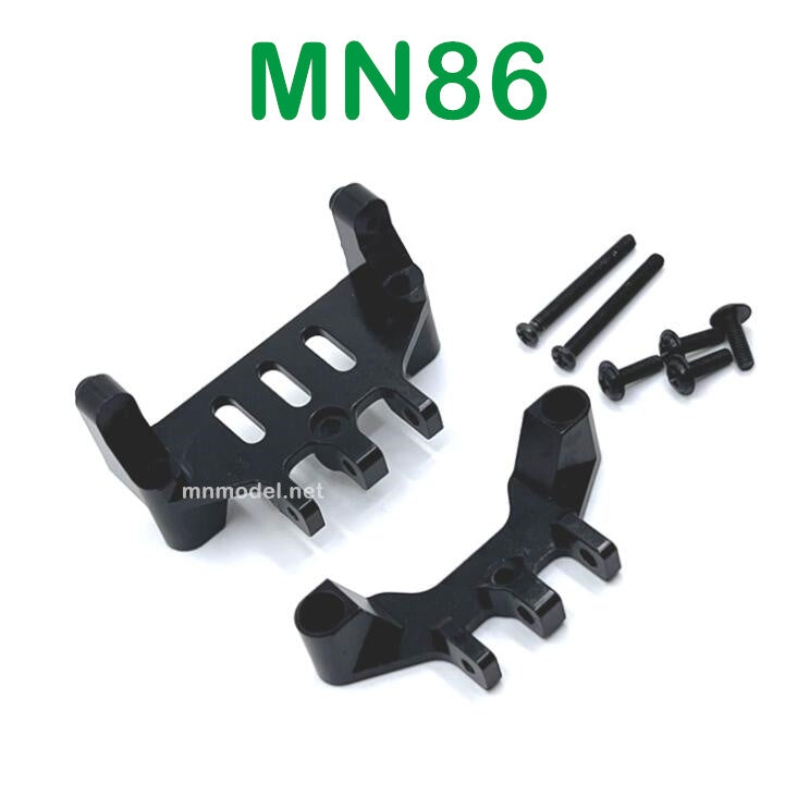 MN MODEL MN86 RC Car Upgrade parts Front and Rear Connect Rod Seat and Servo Seat black