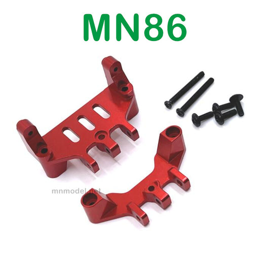 MN MODEL MN86 RC Car Upgrade parts Front and Rear Connect Rod Seat and Servo Seat red