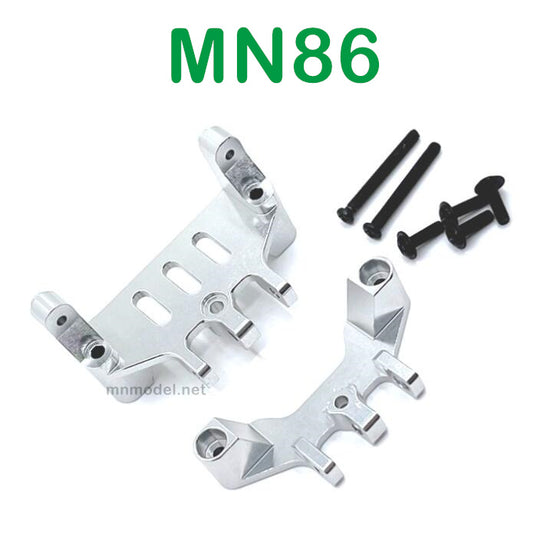 MN MODEL MN86 RC Car Upgrade parts Front and Rear Connect Rod Seat and Servo Seat white