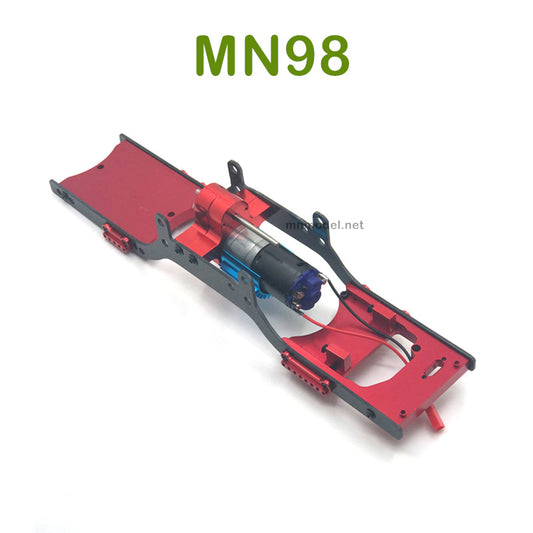 Upgrade MN MODEL MN98 RC Car parts Metal Body Frame with Motor red