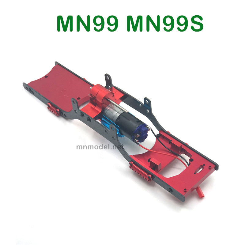 Upgrades Parts of MN MODEL MN99 MN99S RC Car Metal Body Frame with Motor red