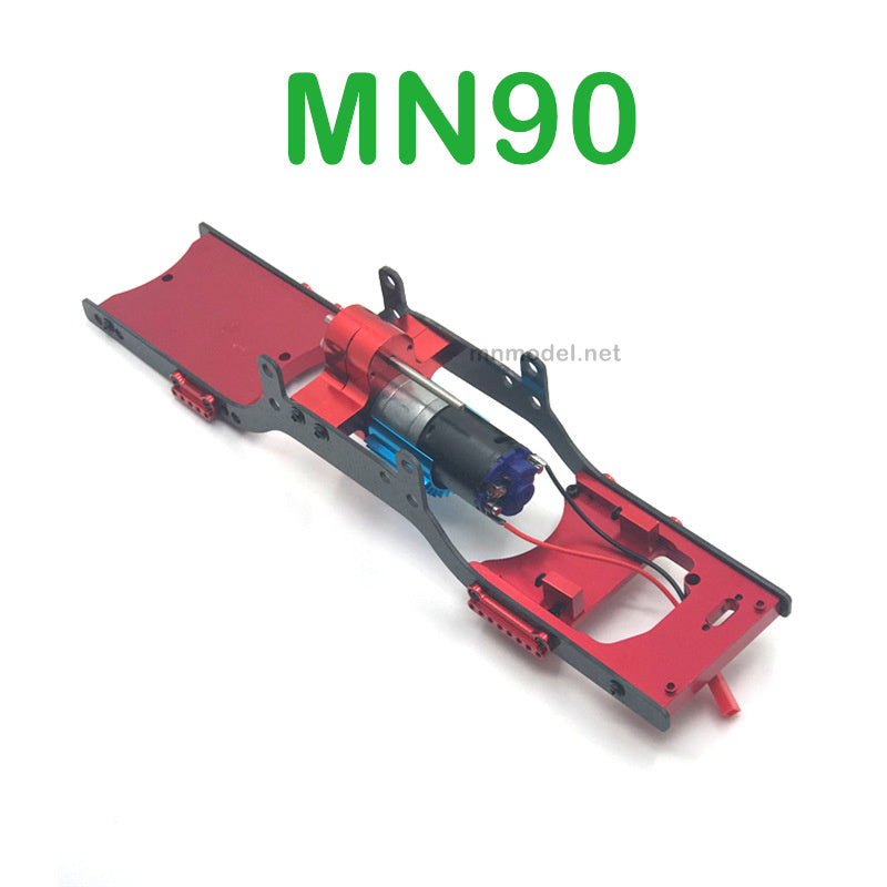 Upgrade Parts Of MN MODEL MN90 RC Car Metal Body Frame with Motor red